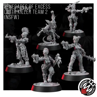 Описание картинки RENEGADES OF EXCESS LILITH KILLER TEAM 2 от Manufactorum76 по цене 750руб | Свободный Рынок Миниатюр - СРМ