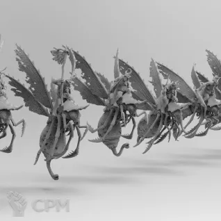 Описание картинки Plague Drones (3шт) от Studio Cockatoo по цене 1 634руб | Свободный Рынок Миниатюр - СРМ