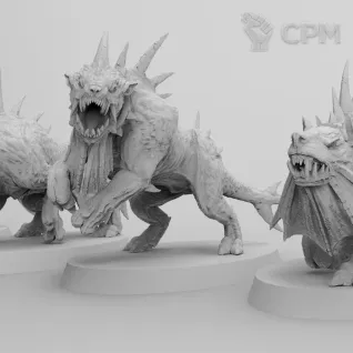 Описание картинки FLESH HOUNDS (5шт) от Studio Cockatoo по цене 1 452руб | Свободный Рынок Миниатюр - СРМ