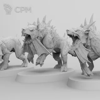 Описание картинки FLESH HOUNDS (5шт) от Studio Cockatoo по цене 1 452руб | Свободный Рынок Миниатюр - СРМ