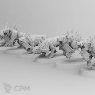 Описание картинки FLESH HOUNDS (5шт) от Studio Cockatoo по цене 1 452руб | Свободный Рынок Миниатюр - СРМ