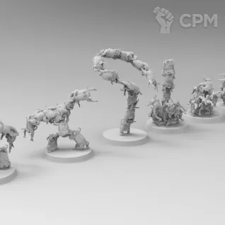 Описание картинки Nurglings (3шт) от Studio Cockatoo по цене 660руб | Свободный Рынок Миниатюр - СРМ