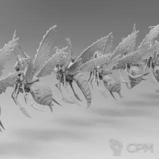 Описание картинки Plague Drones (3шт) от Studio Cockatoo по цене 1 634руб | Свободный Рынок Миниатюр - СРМ