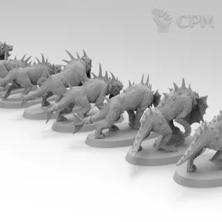 Описание картинки FLESH HOUNDS (5шт) от Studio Cockatoo по цене 1 452руб | Свободный Рынок Миниатюр - СРМ