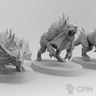 Описание картинки FLESH HOUNDS (5шт) от Studio Cockatoo по цене 1 452руб | Свободный Рынок Миниатюр - СРМ