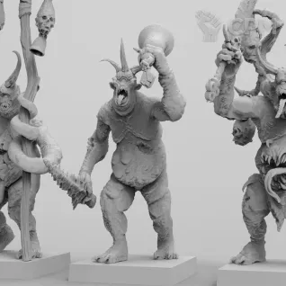 Описание картинки Plaguebearers (10шт) от Studio Cockatoo по цене 1 210руб | Свободный Рынок Миниатюр - СРМ