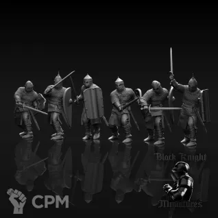 Описание картинки 13th century Lithuanian Warriors от NITAI по цене 700руб | Свободный Рынок Миниатюр - СРМ