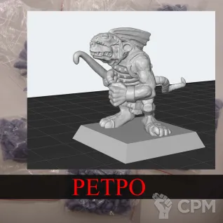 Описание картинки Lizardmen - RatSkink от White Rhino по цене 199руб | Свободный Рынок Миниатюр - СРМ