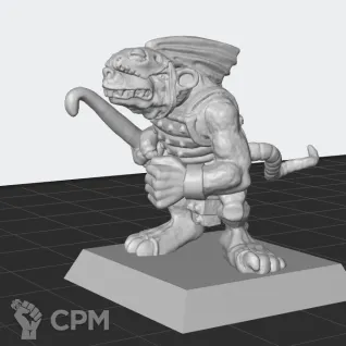 Описание картинки Lizardmen - RatSkink от White Rhino по цене 199руб | Свободный Рынок Миниатюр - СРМ