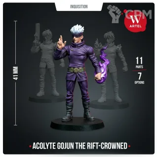 Описание картинки Миниатюра Acolyte Gojun the Rift-Crowned от Артель W по цене 1 150руб | Свободный Рынок Миниатюр - СРМ