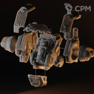 Описание картинки Blood Angel Death Company Dreadnought от 3Д печать миниатюр по цене 1 873руб | Свободный Рынок Миниатюр - СРМ