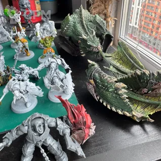 Описание картинки Небольшая армия Ironjaws от Deadgringo по цене 30 000руб | Свободный Рынок Миниатюр - СРМ