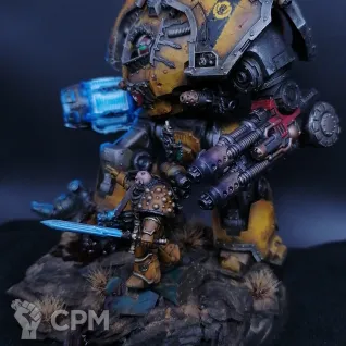 Описание картинки Saturnine Siege Dreadnought Imperial Fists от @Avdohaprint по цене 5 000руб | Свободный Рынок Миниатюр - СРМ