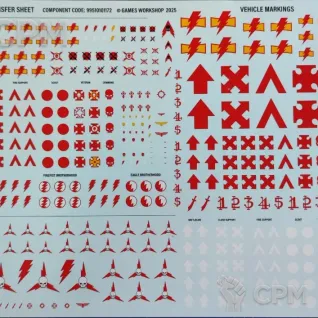Описание картинки White Scars Transfer Sheet Decals от Black Legion Hall по цене 605руб | Свободный Рынок Миниатюр - СРМ