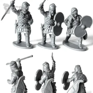 Описание картинки Persian Armoured Spearman от Base 28 по цене 2 844руб | Свободный Рынок Миниатюр - СРМ