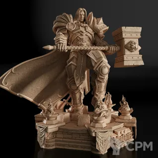 Описание картинки Arthas Menethil Фигурка (World of Warcraft) от GAS3TXD  по цене 6 400руб | Свободный Рынок Миниатюр - СРМ
