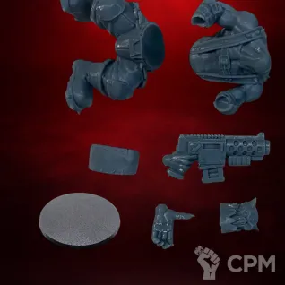 Описание картинки Орк Warhammer 40k фигурка миниатюра LokJaw 32мм орки коммандос боец для покраски от 3DSprint по цене 200руб | Свободный Рынок Миниатюр - СРМ