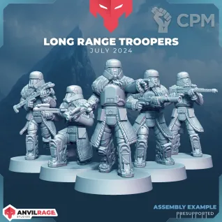 Описание картинки Long Range Troopers от Helnex workshop  по цене 550руб | Свободный Рынок Миниатюр - СРМ