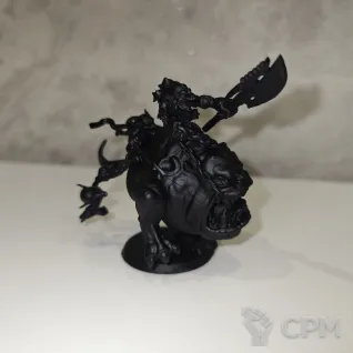 Описание картинки Loonboss on Giant Cave Squig от etozhekosya по цене 600руб | Свободный Рынок Миниатюр - СРМ