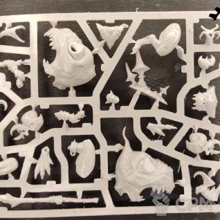 Описание картинки Loonboss on Giant Cave Squig от ССП по цене 750руб | Свободный Рынок Миниатюр - СРМ