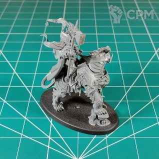 Описание картинки Lord-Celestant on Dracoth Vandus Hammerhand от Каджит по цене 3 998руб | Свободный Рынок Миниатюр - СРМ