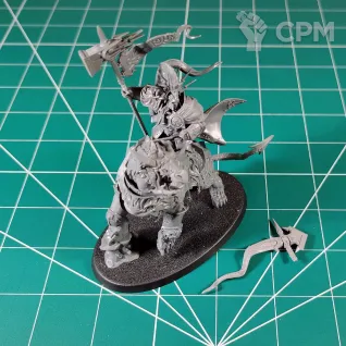 Описание картинки Lord-Celestant on Dracoth Vandus Hammerhand от Каджит по цене 3 998руб | Свободный Рынок Миниатюр - СРМ