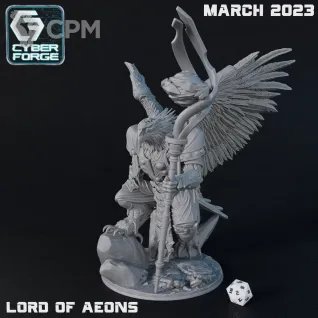 Описание картинки Daemon Prince of Tzeentch with wings от MrMetalHorror по цене 1 400руб | Свободный Рынок Миниатюр - СРМ