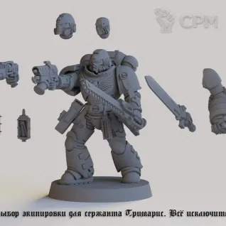 Описание картинки Отряд Интерцессоров Адептус Астартес Warhammer 40000 - Intercessor Squad Primaris от Лавка Приключенца по цене 749руб | Свободный Рынок Миниатюр - СРМ