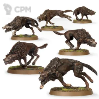 Описание картинки Fell Wargs™ от NEW-MINIATURES по цене 1 672руб | Свободный Рынок Миниатюр - СРМ