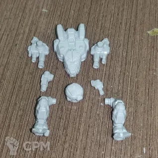 Описание картинки Sagittaire SGT-8R (95 тонн) от Dwarf Pirate Foundry по цене 450руб | Свободный Рынок Миниатюр - СРМ