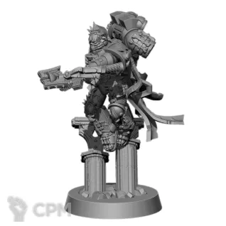 Описание картинки Blood Angels Lemartes / Chaplain With Jump Pack от 3Д печать миниатюр по цене 580руб | Свободный Рынок Миниатюр - СРМ