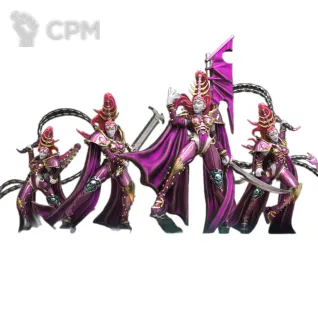 Описание картинки Hedonites of Slaanesh - Symbaresh Twinsouls x5 от 3Д печать миниатюр по цене 1 090руб | Свободный Рынок Миниатюр - СРМ