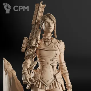 Описание картинки Caitlyn Фигурка (League of Legends) от GAS3TXD  по цене 3 600руб | Свободный Рынок Миниатюр - СРМ