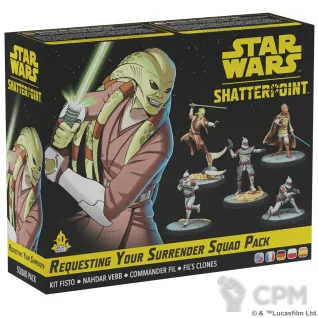 Описание картинки Star Wars: Shatterpoint – Requesting Your Surrender Squad Pack от StarkLogistics по цене 6 930руб | Свободный Рынок Миниатюр - СРМ