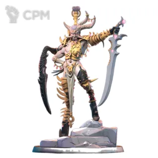 Описание картинки Daemon Prince of Slaanesh от 3Д печать миниатюр по цене 1 112руб | Свободный Рынок Миниатюр - СРМ