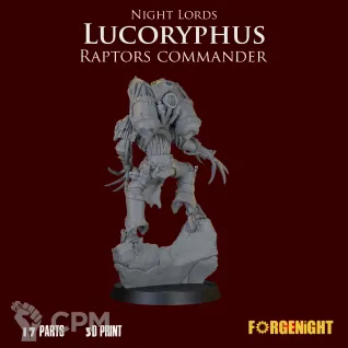 Описание картинки Lucoryphus Night Lords Raptors commander от ForgeNight по цене 600руб | Свободный Рынок Миниатюр - СРМ