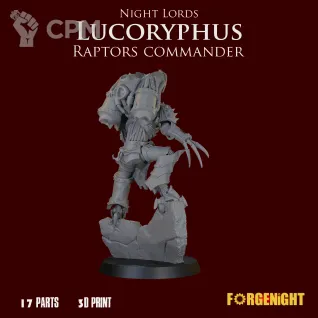 Описание картинки Lucoryphus Night Lords Raptors commander от ForgeNight по цене 600руб | Свободный Рынок Миниатюр - СРМ