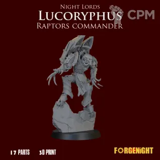 Описание картинки Lucoryphus Night Lords Raptors commander от ForgeNight по цене 600руб | Свободный Рынок Миниатюр - СРМ