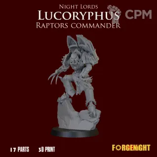 Описание картинки Lucoryphus Night Lords Raptors commander от ForgeNight по цене 600руб | Свободный Рынок Миниатюр - СРМ