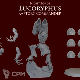 Описание картинки Lucoryphus Night Lords Raptors commander от ForgeNight по цене 600руб | Свободный Рынок Миниатюр - СРМ