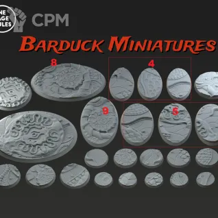 Описание картинки Базы/Подставки Lust Daemons Круглые 60мм от Barduck Miniatures по цене 549руб | Свободный Рынок Миниатюр - СРМ