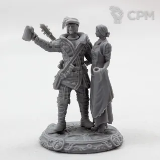Описание картинки Бард от Fantasy Minis по цене 600руб | Свободный Рынок Миниатюр - СРМ
