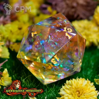 Описание картинки Радужная Магия. Монокуб d20 (34 мм.) от Gabrigame_Terrain по цене 950руб | Свободный Рынок Миниатюр - СРМ