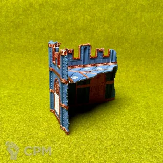 Описание картинки Террейн Battle Nun set Руина Б большая 2 этажа от Миниатюры и фигурки по цене 650руб | Свободный Рынок Миниатюр - СРМ