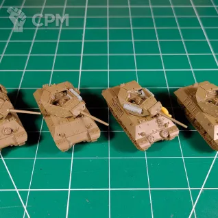 Описание картинки UBX53 UBX72 M10 Tank Destroyer Platoon x4 от Vault Boy по цене 3 798руб | Свободный Рынок Миниатюр - СРМ