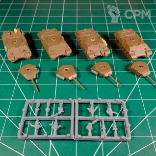 Описание картинки UBX53 UBX72 M10 Tank Destroyer Platoon x4 от Vault Boy по цене 3 798руб | Свободный Рынок Миниатюр - СРМ