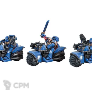 Описание картинки Space Marine Bike Squadron от Stark Foundry по цене 1 755руб | Свободный Рынок Миниатюр - СРМ