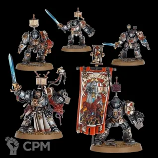 Описание картинки Paladins Squad And Grey Knights Terminators от Орки с наГорки по цене 1 100руб | Свободный Рынок Миниатюр - СРМ
