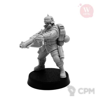 Описание картинки Crimson Legion Heavy Trooper от Артель W по цене 750руб | Свободный Рынок Миниатюр - СРМ