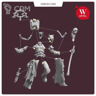 Описание картинки Warlock of Crimson Legion от Артель W по цене 800руб | Свободный Рынок Миниатюр - СРМ